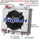 3 Row Radiator Shroud Fan For 1941-1952 Jeep Willys Cj2 Cj-2a Cj3 M38 Ford Gpw