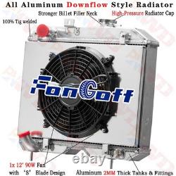 3 Row Radiator Shroud Fan For 1941-1952 Jeep Willys MB/CJ-2A/M38/Ford GPW