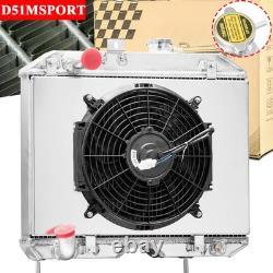 3 Row Radiator Shroud an For 1941-1952 Jeep Willys MB/CJ-2A/M38/Ford GPW