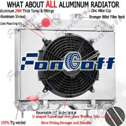 3 Rows Radiator Shroud Fan For 1941-1952 Jeep Willys MB/CJ-2A/M38/Ford GPW 2.2L