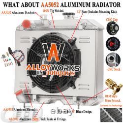 3 Rows Radiator Shroud Fan Relay For 1941-1952 Jeep Willys MB/CJ-2A/M38/Ford GPW