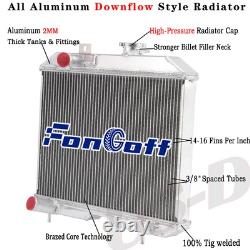 4Row Aluminum Radiator Fit 1941-1952 1948 Jeep Willys MB CJ-2A M38 & Ford GPW