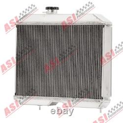 4Row Aluminum Radiator Shroud Fan Fit 41-1952 Jeep Willys MB/CJ-2A/M38 Ford GPW