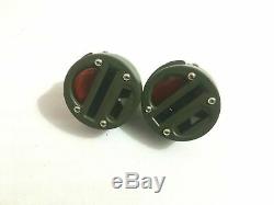 4 Glass Cat Eye Rear Tail Light Pair 4'' Willys MB Ford Gpw Jeep Brand New