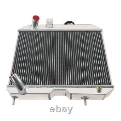 4 Row Aluminum Radiator For 1941-1952 43 Jeep Willys CJ2 CJ-2A CJ3 M38 Ford GPW