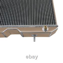 4 Row Aluminum Radiator For 1941-52 1949 Jeep Willys CJ2 CJ-2A CJ3 M38 Ford GPW