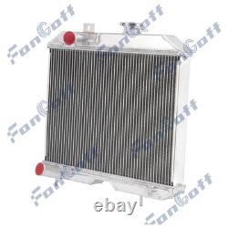 4 Row Core Aluminum Radiator For 1941-1952 Jeep Willys MB/CJ-2A/M38/Ford GPW MT