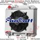 4 Row Radiator Shroud Fan For 1941-1952 1949 Jeep Willys Mb Cj-2a M38 Ford Gpw