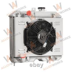 4 Row Radiator Shroud Fan For 1941-1952 42 Jeep Willys MB 2A M38 Ford GPW Engine