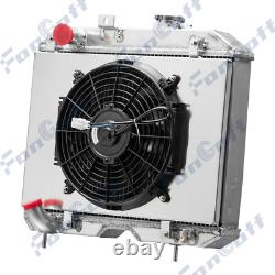 4 Row Radiator Shroud Fan For 1941-1952 Jeep Willys MB/CJ-2A/M38/Ford GPW
