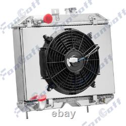 4 Row Radiator Shroud Fan For 1941-1952 Jeep Willys MB/CJ-2A/M38/Ford GPW