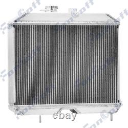 4 Rows Radiator+Shroud Fan For 1941-1952 Jeep Willys CJ2 CJ-2A CJ3 M38 Ford GPW