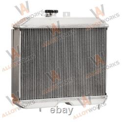 4 Rows Radiator+Shroud Fan For 1941-1952 Jeep Willys MB 2A M38 Ford GPW Engine