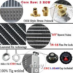 5241 3 Row Aluminum Radiator fit 1941-1952 49 Jeep Willys MB/CJ-2A/M38 Ford GPW