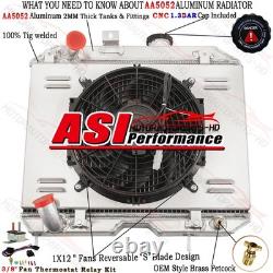 ASI 3 Row Radiator Shroud Fan For Jeep Willys MB/CJ-2A/M38/Ford GPW 1941-1952