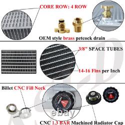 ASI 4 Row Aluminum Radiator For 1941-1952 Jeep Willys MB/CJ-2A/M38 & Ford GPW