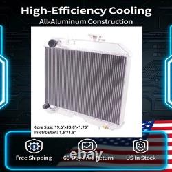 Aluminum 3-Row Radiator For 1941-1952 Jeep Willys CJ2A CJ3 M38 Ford GPW