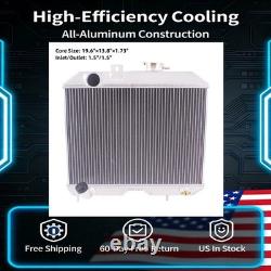 Aluminum 3-Row Radiator For 1941-1952 Jeep Willys CJ2A CJ3 M38 Ford GPW