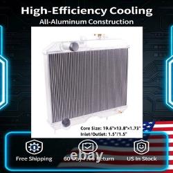 Aluminum 3-Row Radiator For 1941-1952 Jeep Willys CJ2A CJ3 M38 Ford GPW