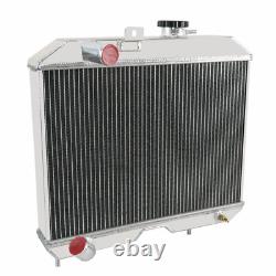 Aluminum 4 Row Radiator fit 1941-1952 Jeep Willys CJ2 CJ-2A CJ3 M38/ Ford GPW