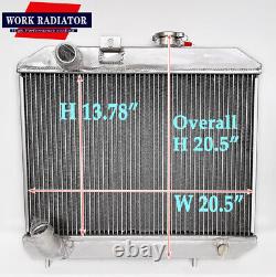 Aluminum Cooling Radiator fit 1941-1952 1943 Jeep Willys MB CJ-2A M38 / Ford GPW