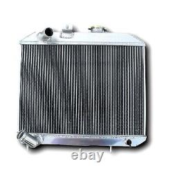 Aluminum Radiator&Fans For 1941-1952 Ford GPW 1942 1943 1944 1945 1946 1947 1948