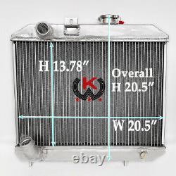 Aluminum Radiator For Jeep Willys M38 CJ-2A CJ-3A MB 1941-1952 1944 1945 1946 47