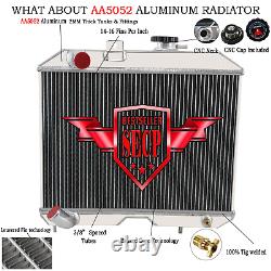 CC5241 3-Row Radiator For Ford GPWith Jeep Willys MB CJ-2A M38 L4 L6 1941-1952
