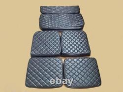 COMPLETE SEAT CUSHION SET FOR JEEP FORD WILLYS MB GPW 1941-48Black Diamond cut