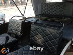 COMPLETE SEAT CUSHION SET FOR JEEP FORD WILLYS MB GPW 1941-48- Black Diamond cut