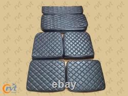 COMPLETE SEAT CUSHION SET FOR JEEP FORD WILLYS MB GPW 1941-48- Black Diamond cut