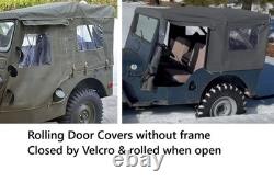 Canvas Soft Top For WILLYS JEEP MB FORD GPW OD Green/Brown/GREY/Black G-503