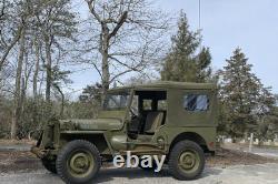 Canvas Soft Top For WILLYS JEEP MB FORD GPW OD Green/Brown/GREY/Black G-503
