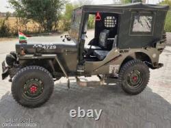 Canvas Soft Top For Willys Jeep MB Ford GPW Hotchkiss OD Green/Brown/Black