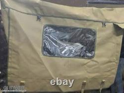 Canvas Soft Top For Willys Jeep MB Ford GPW Hotchkiss OD Green/Brown/Black