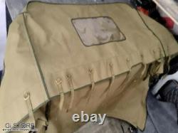 Canvas Soft Top For Willys Jeep MB Ford GPW Hotchkiss OD Green/Brown/Black