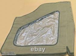 Canvas Soft Top For Willys Jeep MB Ford GPW Hotchkiss OD Green/Brown/Black