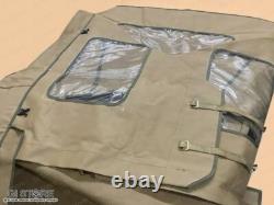 Canvas Soft Top For Willys Jeep MB Ford GPW Hotchkiss OD Green/Brown/Black