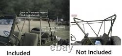 Canvas Soft Top For Willys Jeep MB Ford GPW Hotchkiss OD Green/Brown/Grey/Black