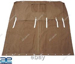 Canvas Soft Top Tan Color Fits For Willys Jeeps Ford MB GPW NEW