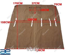 Canvas Soft Top Tan Color For Willys Jeeps Ford MB GPW