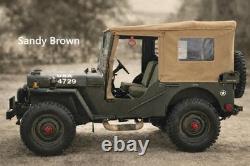 Canvas Soft Top for Willys Jeep MB Ford GPW Hotchkiss OD Green Brown Grey Black