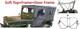 Canvas Soft Top With Frame+door Frame Fits Willys Jeep Ford Mb/gpwithhotchkiss