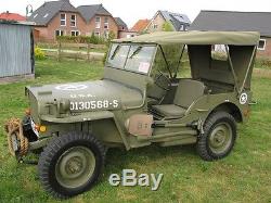 Canvas Sommer Verdeck Willy's Jeep MB Jeepverdeck Ford GPW Hotchkiss