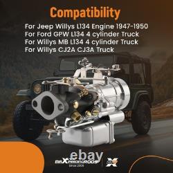 Carburetor Carb Set for Willys MB CJ2A / for Ford GPW Army Jeep 539S G503 A1223