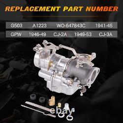 Carter WO Carburetor Willys MB CJ2A Ford GPW Army Jeep G503 Carburetor NEW