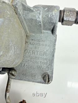 Carter WO W-O Carburetor 636S CJ2A Willys MB Ford GPW L134 WWII Jeep 1-458 H-17