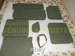 Complete Canvas Seat Cushion Set For Military Jeep Ford Willys MB Gpw 1941-48