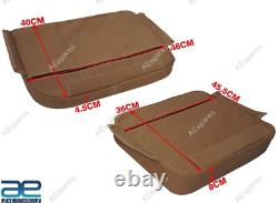 Complete Canvas Seat Cushion Set Tan Color For Willys Jeeps Ford MB GPW ECs