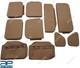 Complete Canvas Seat Cushion Set Tan Color For Willys Jeeps Ford Mb Gpw New